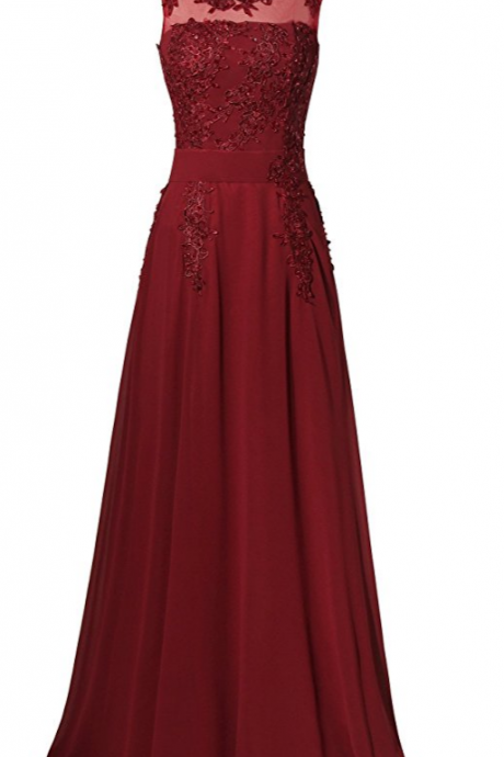 Floor Length Formal Chiffon Evening Gowns Prom Dresses