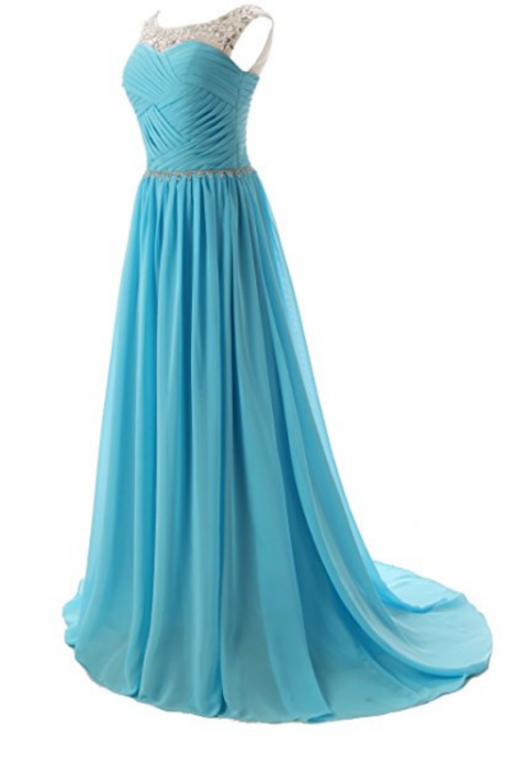 Beaded Straps Bridesmaid Prom Dresses With Sparkling Embellished Waist