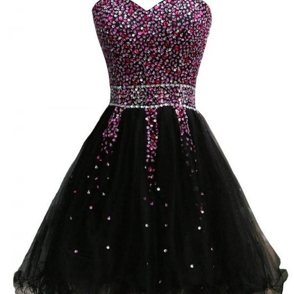 Black Bodycon Dress,Black Graduation Dress,Short Homecoming Dress Y2008