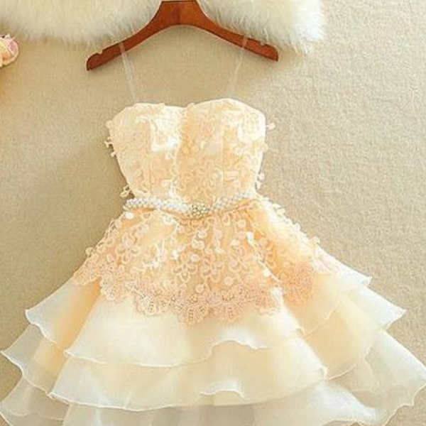 Lovely Homecoming Mini Homecoming Dress,Lace Dresses on Luulla