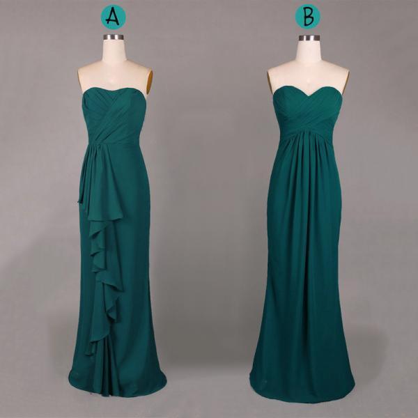 Elegant A Line Green Evening Gowns with Black Lace Appliqué Floor Length Prom Dress main image 1
