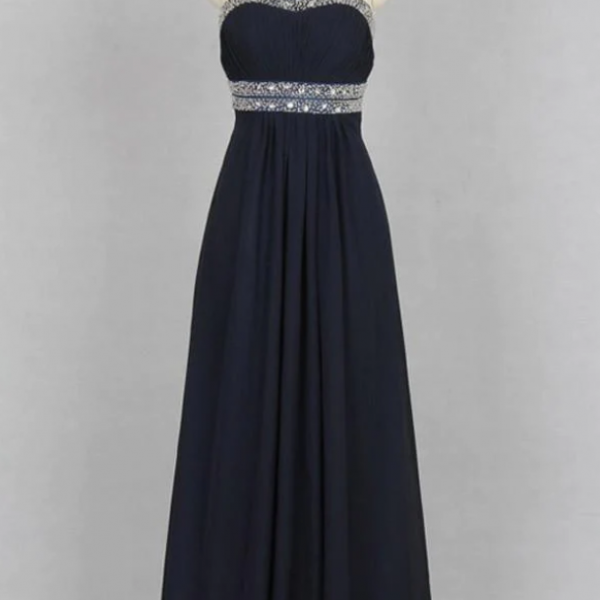 Prom Dresses,Sweetheart Chiffon Crystals Long Prom/Party Dress 