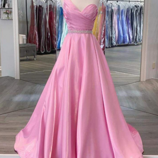 Evenings Dress And Sash Long Bridesmaid Dresses With Lace With Arms 2015  Pink Formal Dress