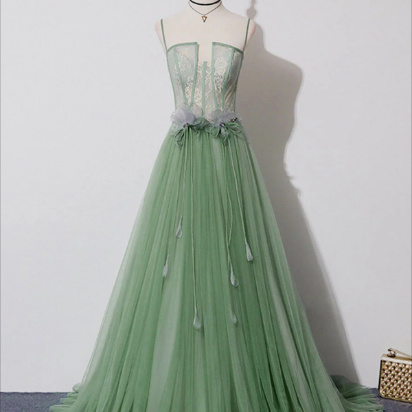 A-Line Black Chiffon Homecoming Dress With Appliques OM124 main image 1