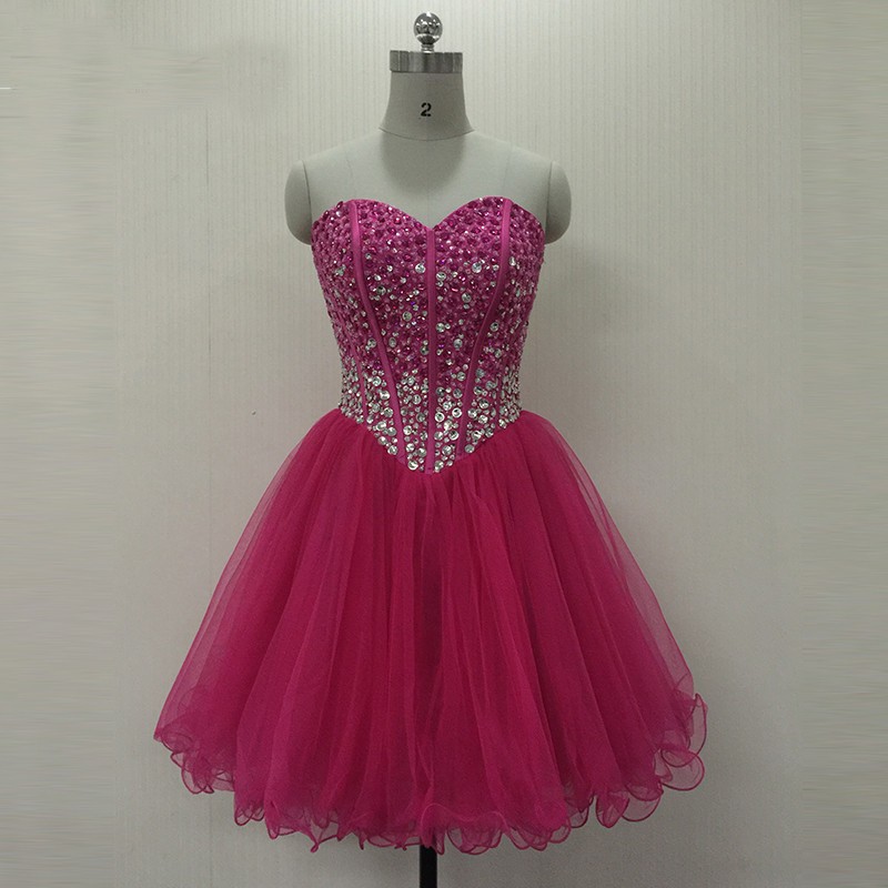 Vestidos De Graduacion De Octavo Pink Party Dress Homecoming Dresses ...