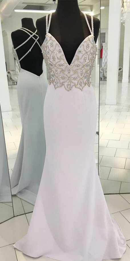 Sheath/column Sweetheart Side Slit Long Prom Formal Dress main image 1