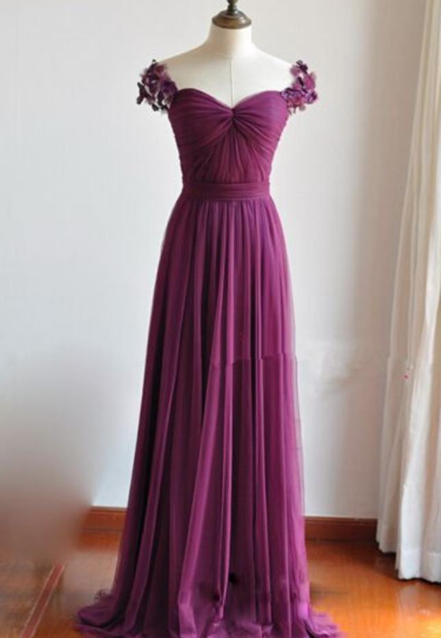 Prom Cap Handmade Prom Dress,cap Sleeve Prom Dress,long Evening Dress,evening ...