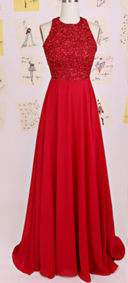 Charming Ombre Red Chiffon A Line Prom Dress Off The Shoulder Evening Dress cc1389