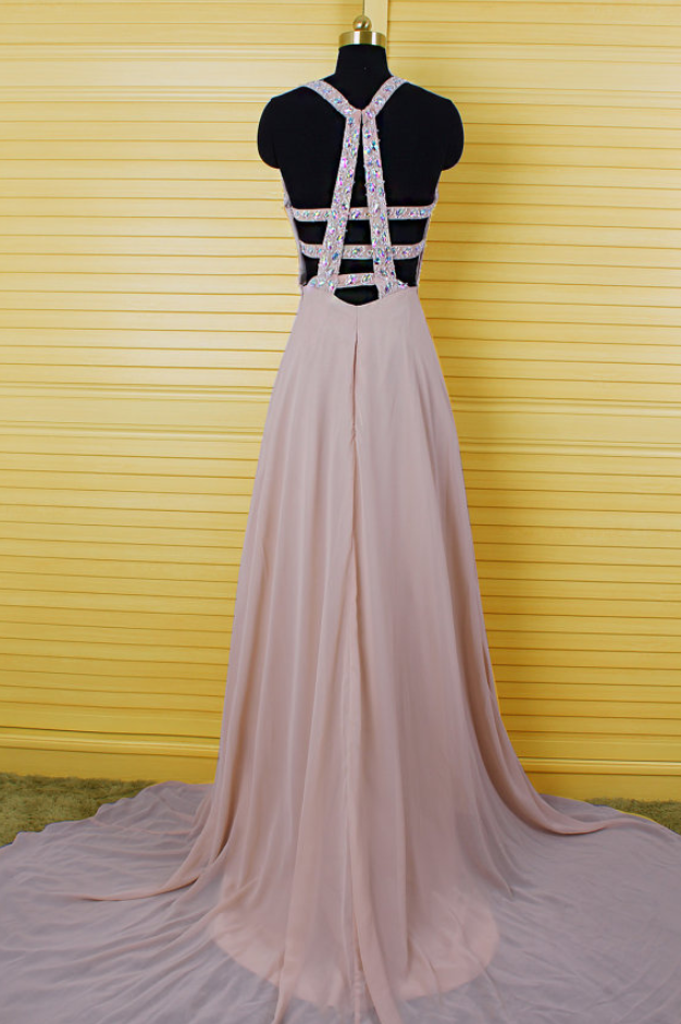 High Quality Prom Dress,aline Prom Dress,chiffon Prom Dress,vneck