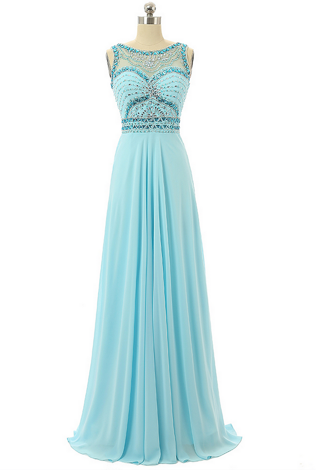 Luxury Beading Prom Dresses,sheer Formal Dresses,women Evening Gowns ...