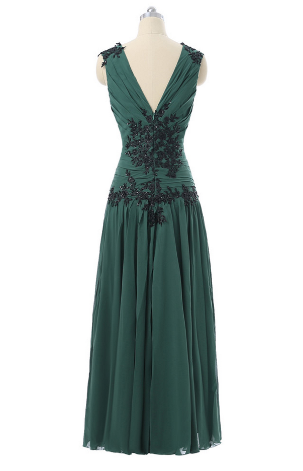 Gorgeous Strapless A-Line Vintage Green Evening Gown Birthday Outfits, DP3312