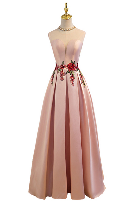 Robe De Soiree The Bride Banquet Evening Dress New Luxury Satin Lace Up ...