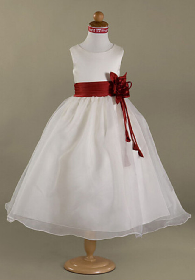 Flower Girl Dresses Holy First Communion Dress With Pleated Cummerband ...