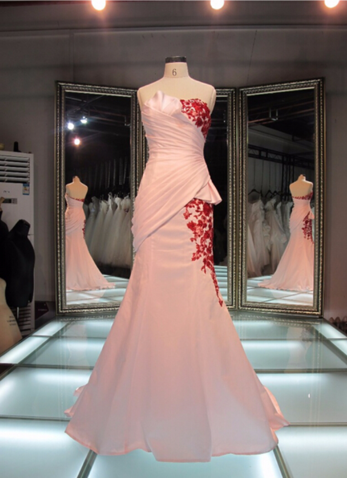 Real Image Prom Dress Elegant Gorgeous Mermaid Sweetheart Ruched ...