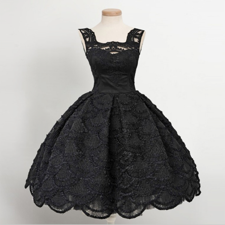 Black Homecoming Dress Sequin Lace-Up Back Cocktail Party Dresses main image 0